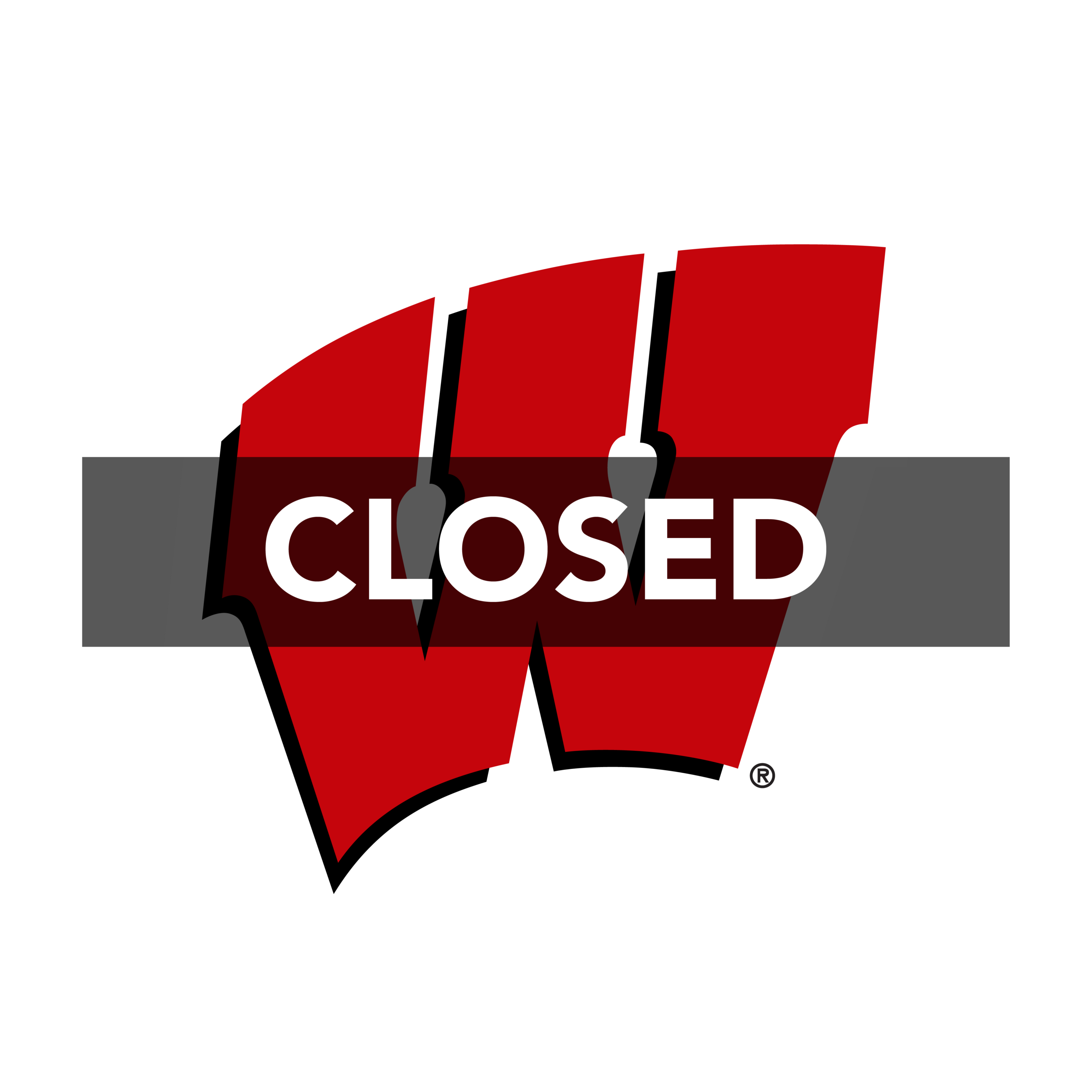 University of Wisconsin logo with "closed" banner representing that entries are closed