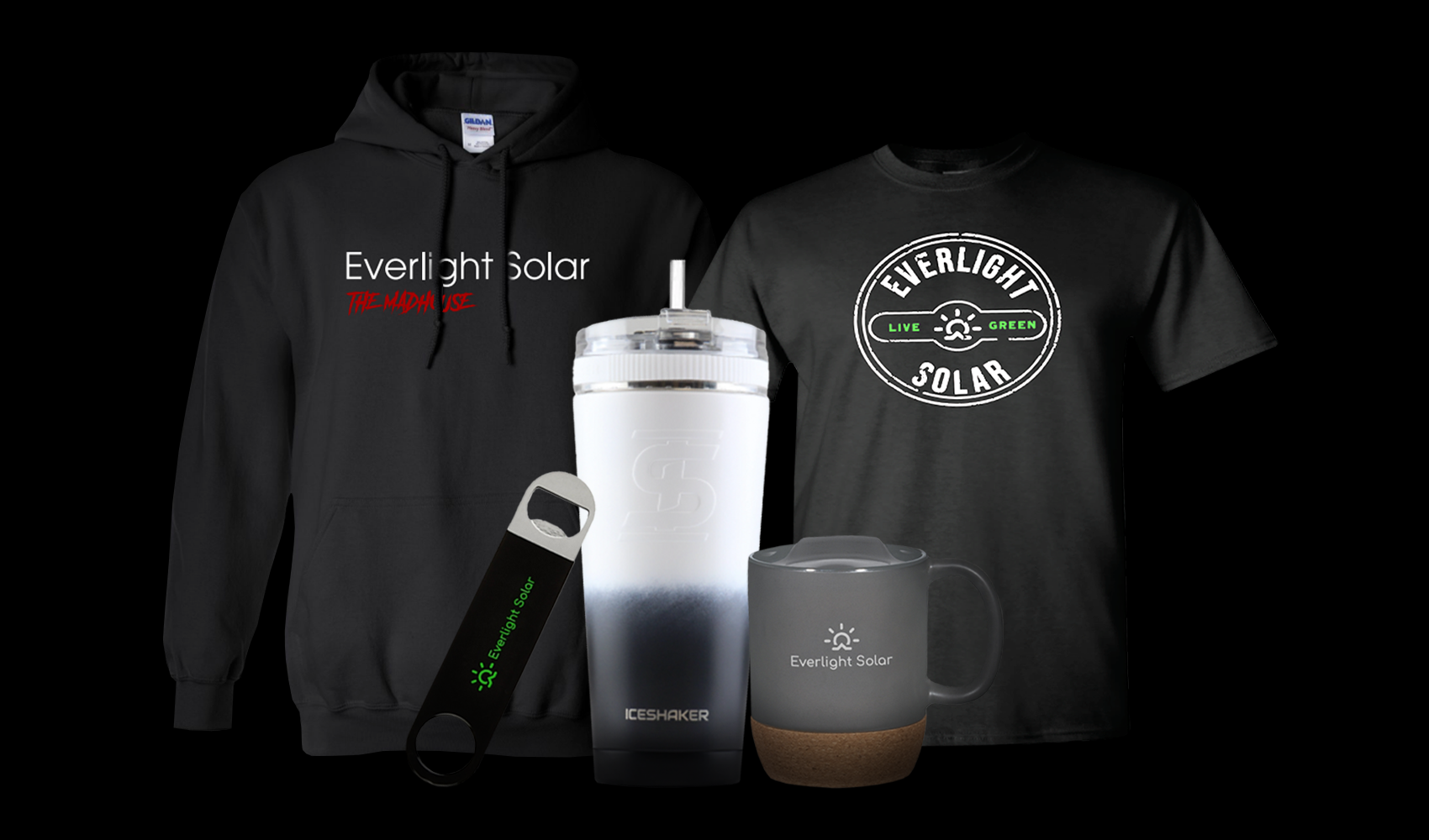 5 pieces of Everlight Merchandise